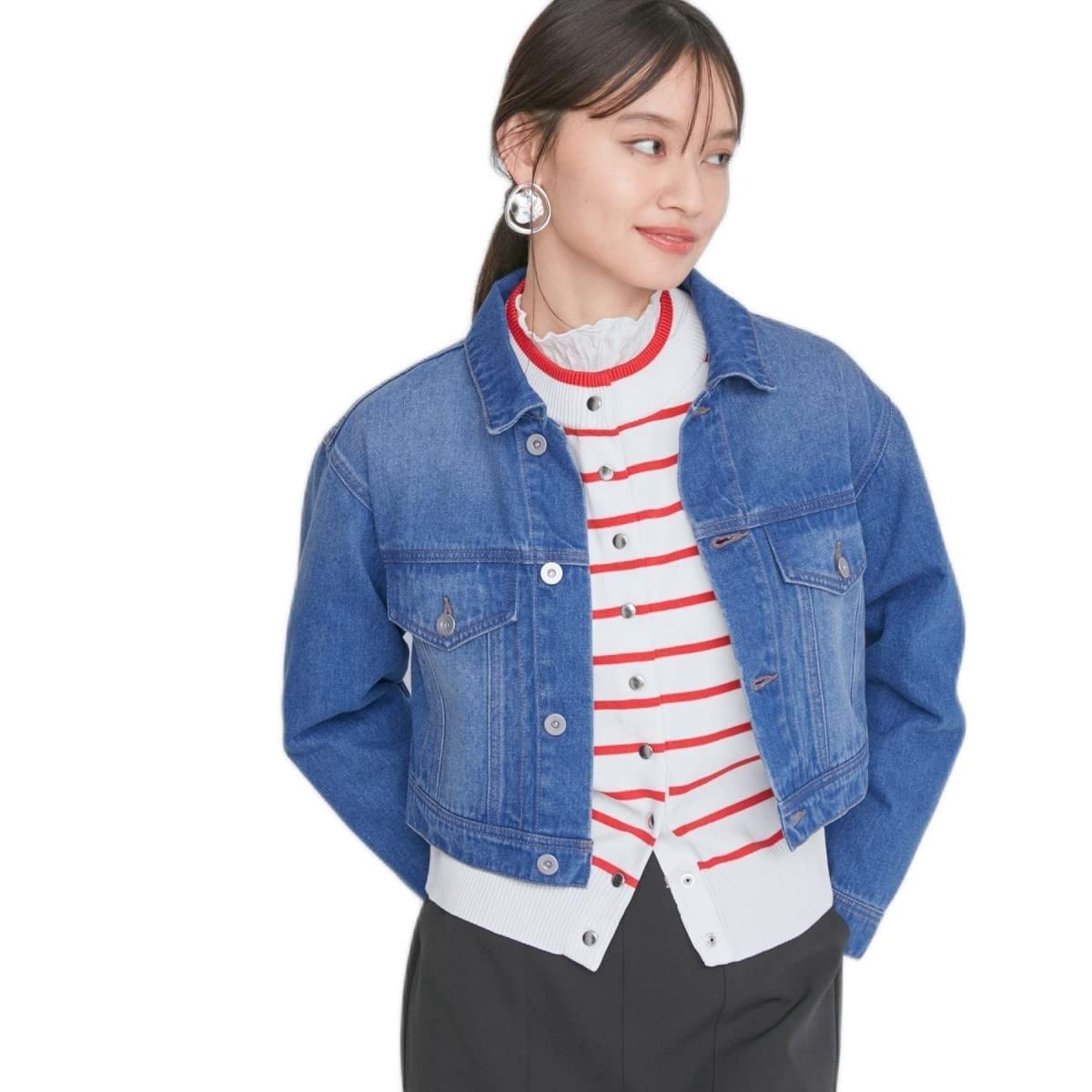 BLUE LABEL クロップドデニムジャケット Jacquemus クロップド デニムジャケット | ブルー | FARFETCH JP